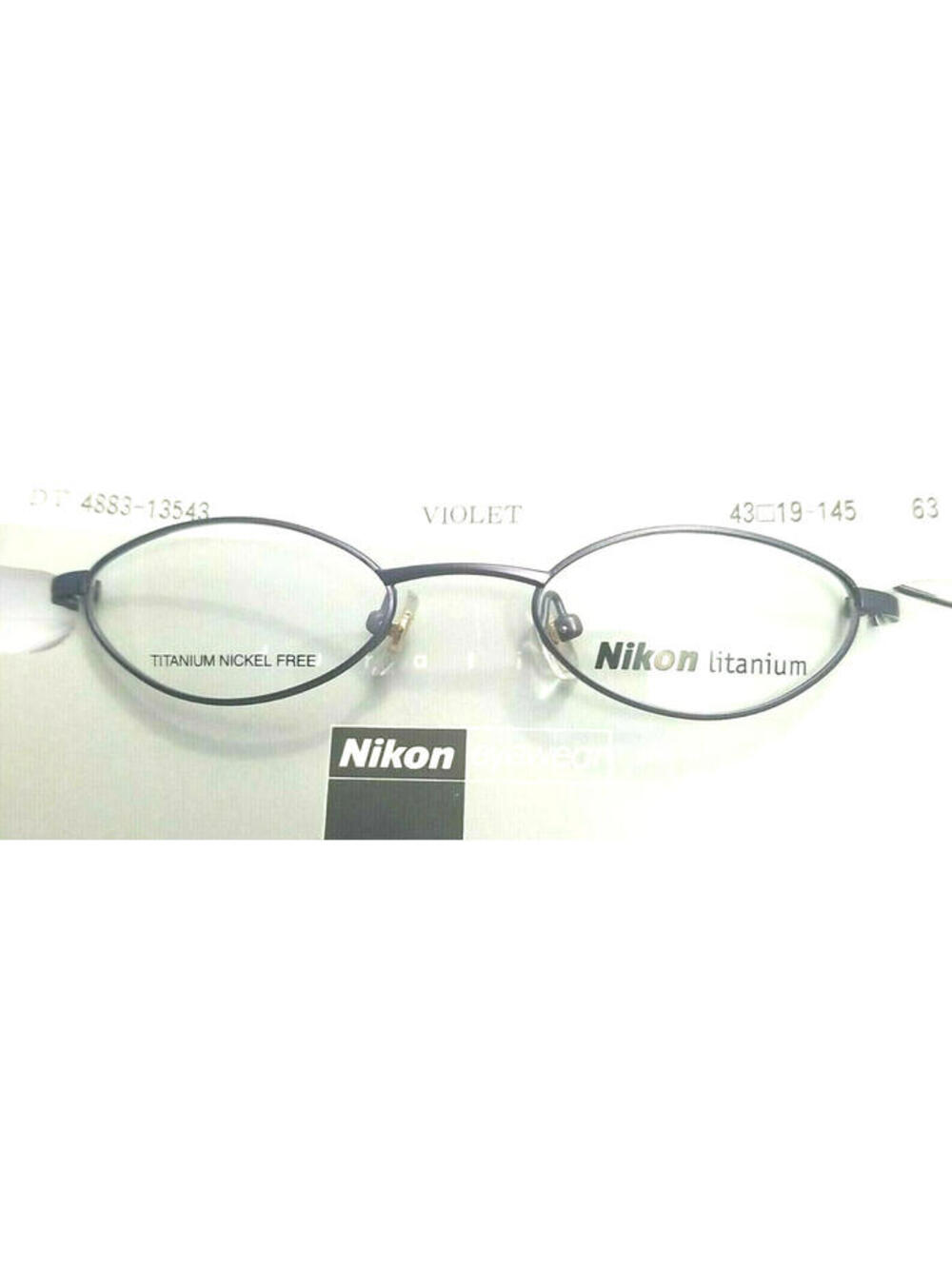 Nikon Eyewear Titanium Sm Thin Violet Eyeglasses 43-19 145